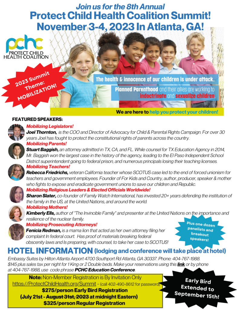 2023 Early Bird Flyer Version 1 (1) | Protect Child Health Coalition